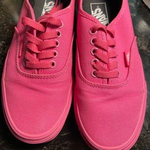 Women’s pink vans size 8